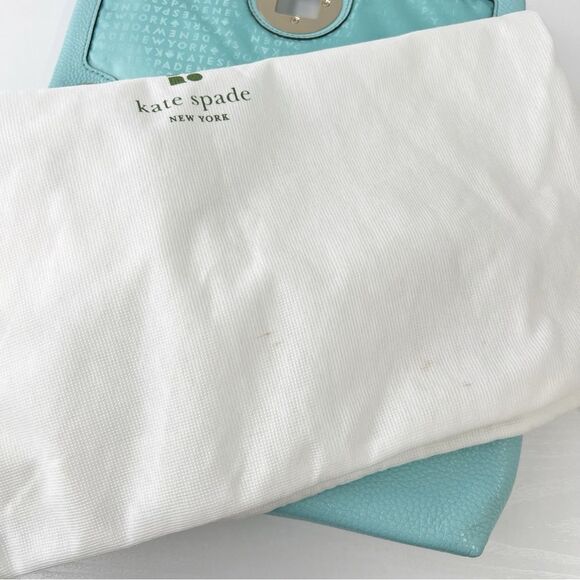 Kate Spade Light Blue Quilted Leather Astor Court Cynthia Shoulder Bag